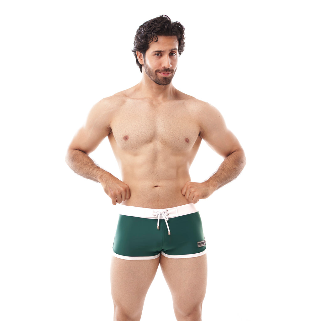 Bañador DT Verde con Blanco