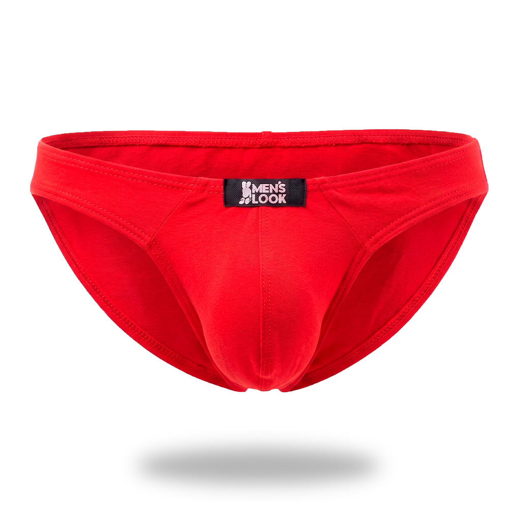 Bikini Men's  Look Frente Rojo