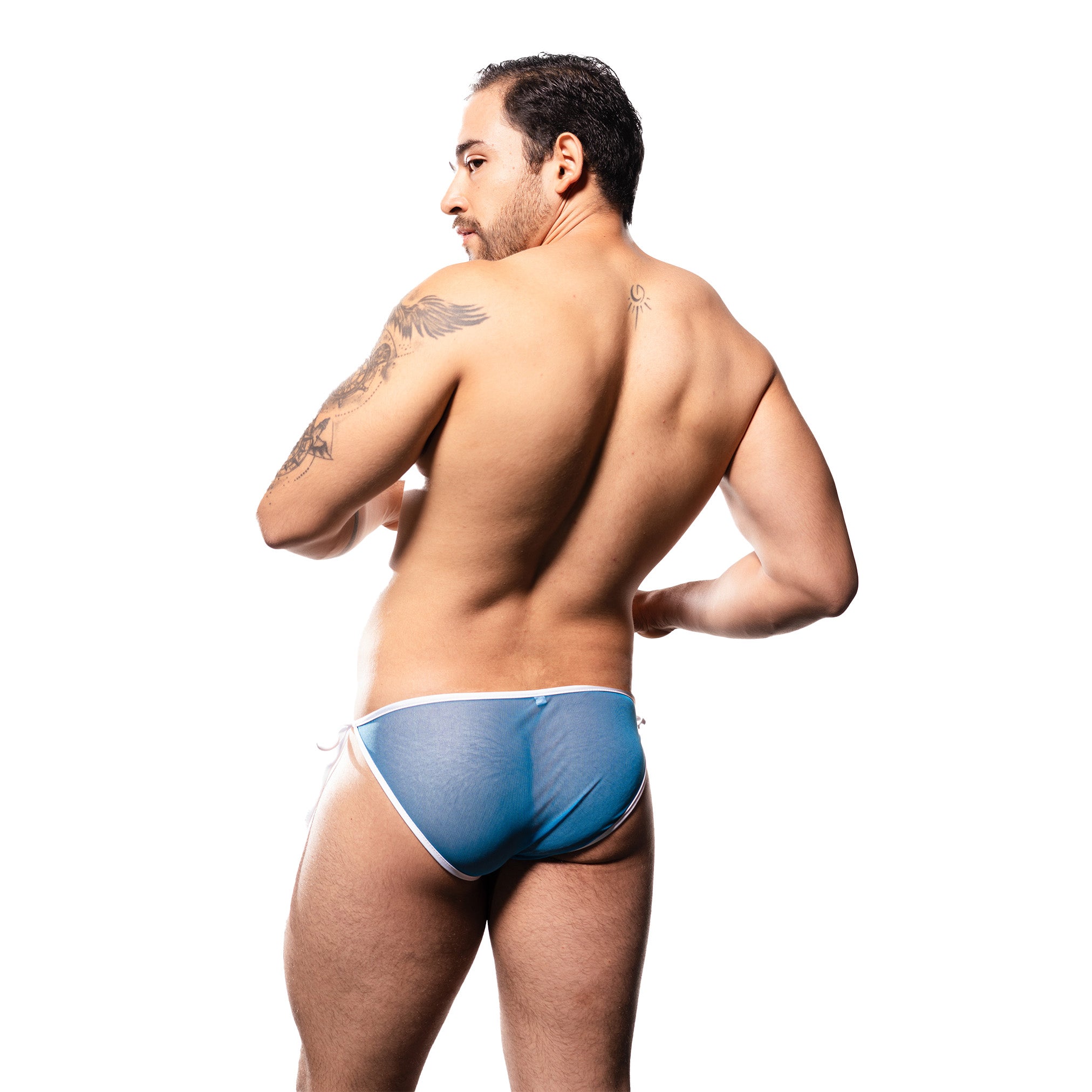 Bikini Men's  Look Mesh Azul Cielo