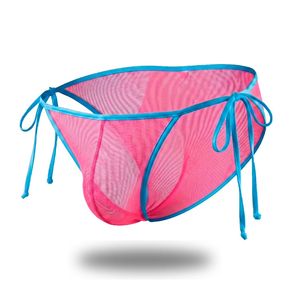 Bikini Men's  Look Mesh Rosa