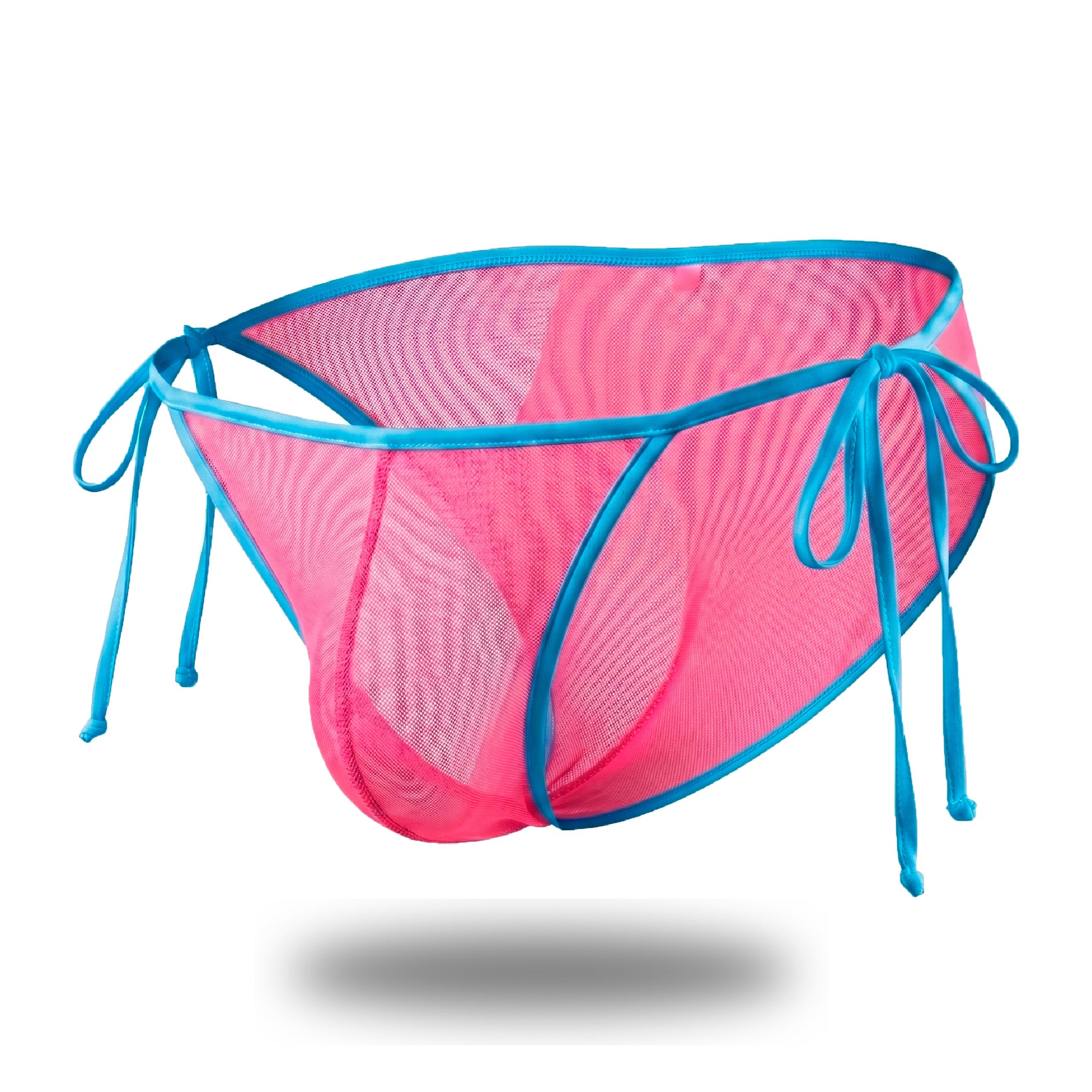 Bikini Men's  Look Mesh Rosa