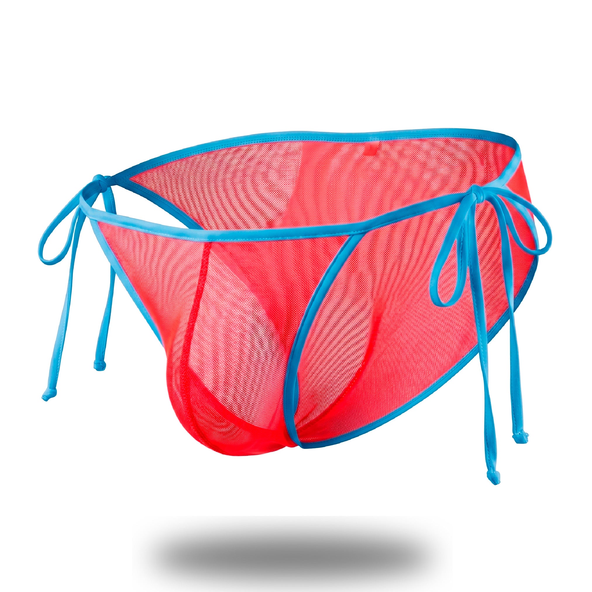 Bikini Men's  Look Mesh Rojo