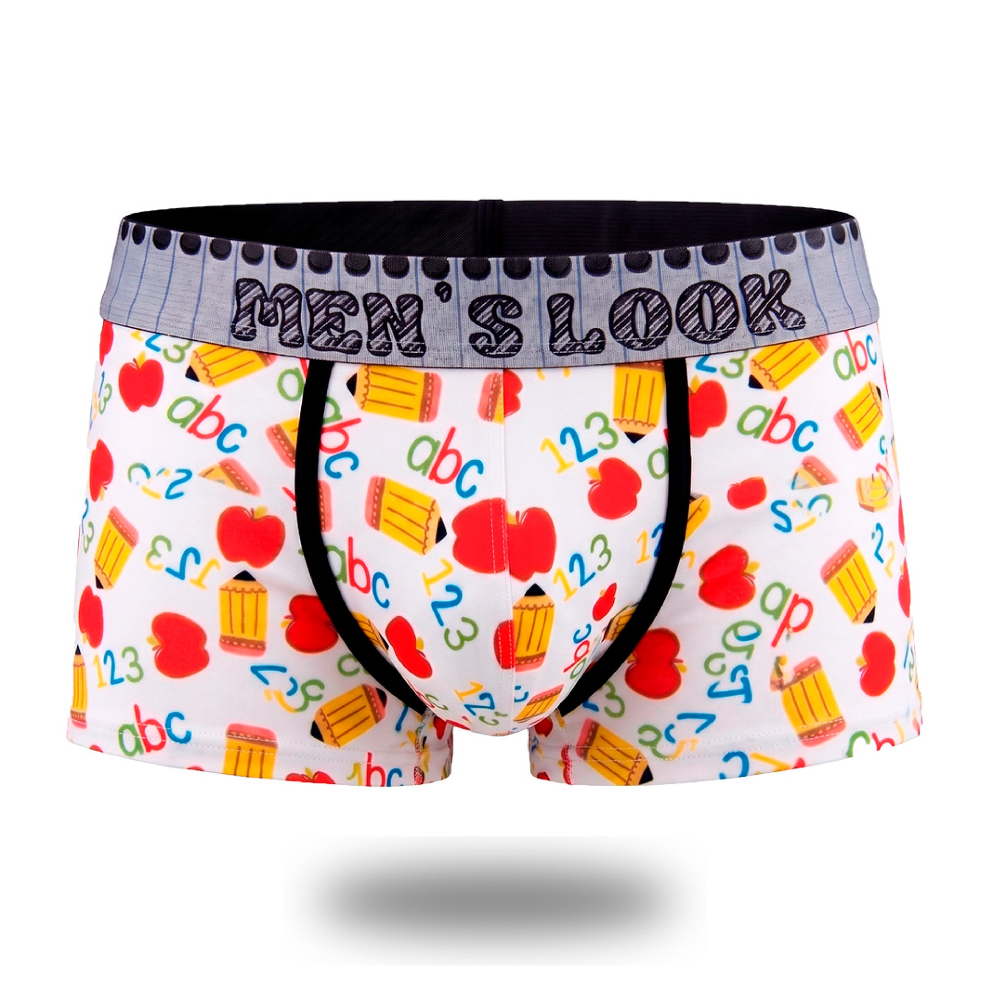 Boxer Mens Look Apple Teacher