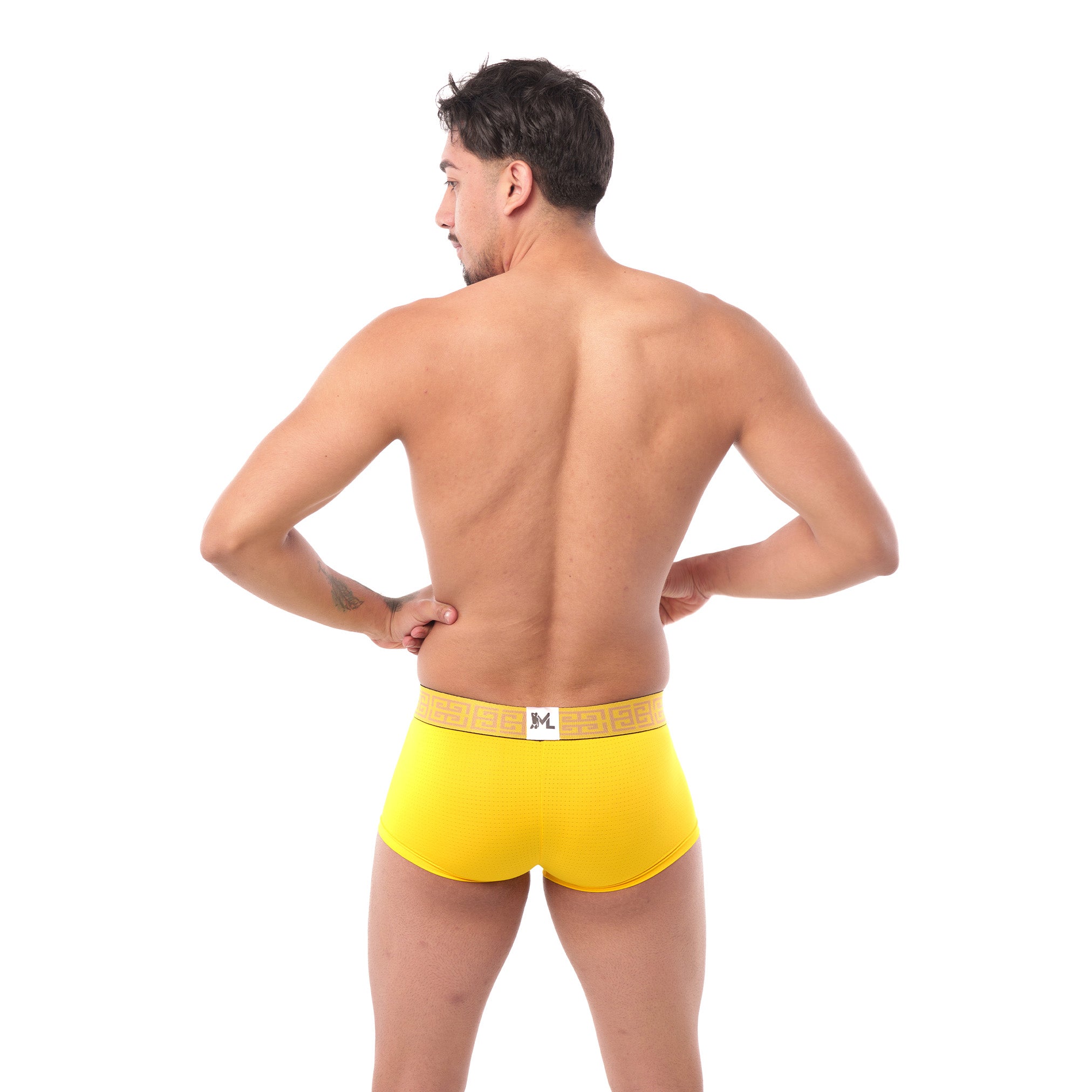 Boxer Mens Look Grecas Amarillo