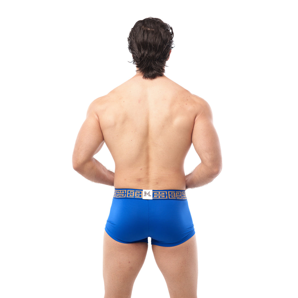 Boxer Mens Look Grecas Azul Rey