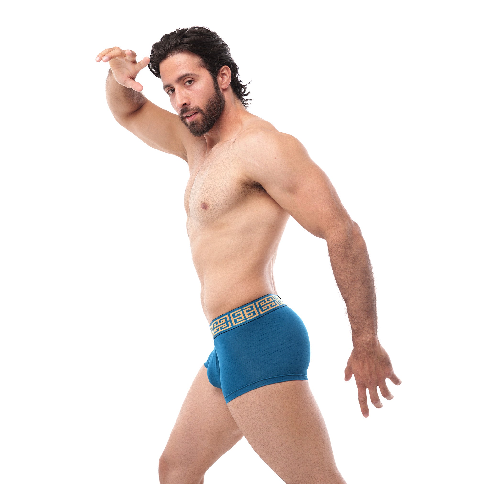Boxer Mens Look Grecas Petroleo
