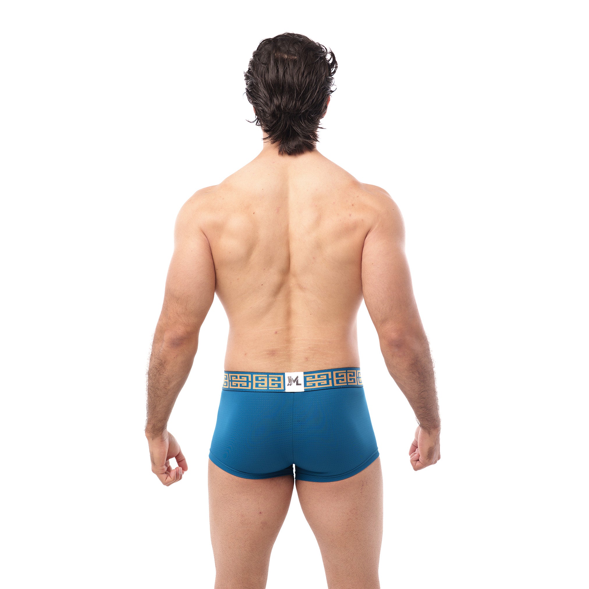 Boxer Mens Look Grecas Petroleo