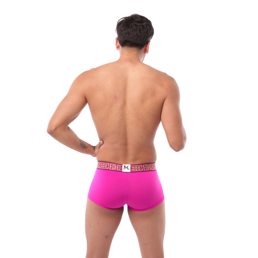 Boxer Mens Look Grecas Rosa