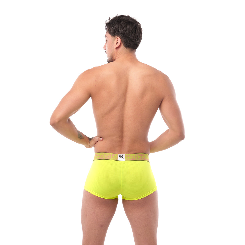 Boxer Mens Look Grecas Verde Neon