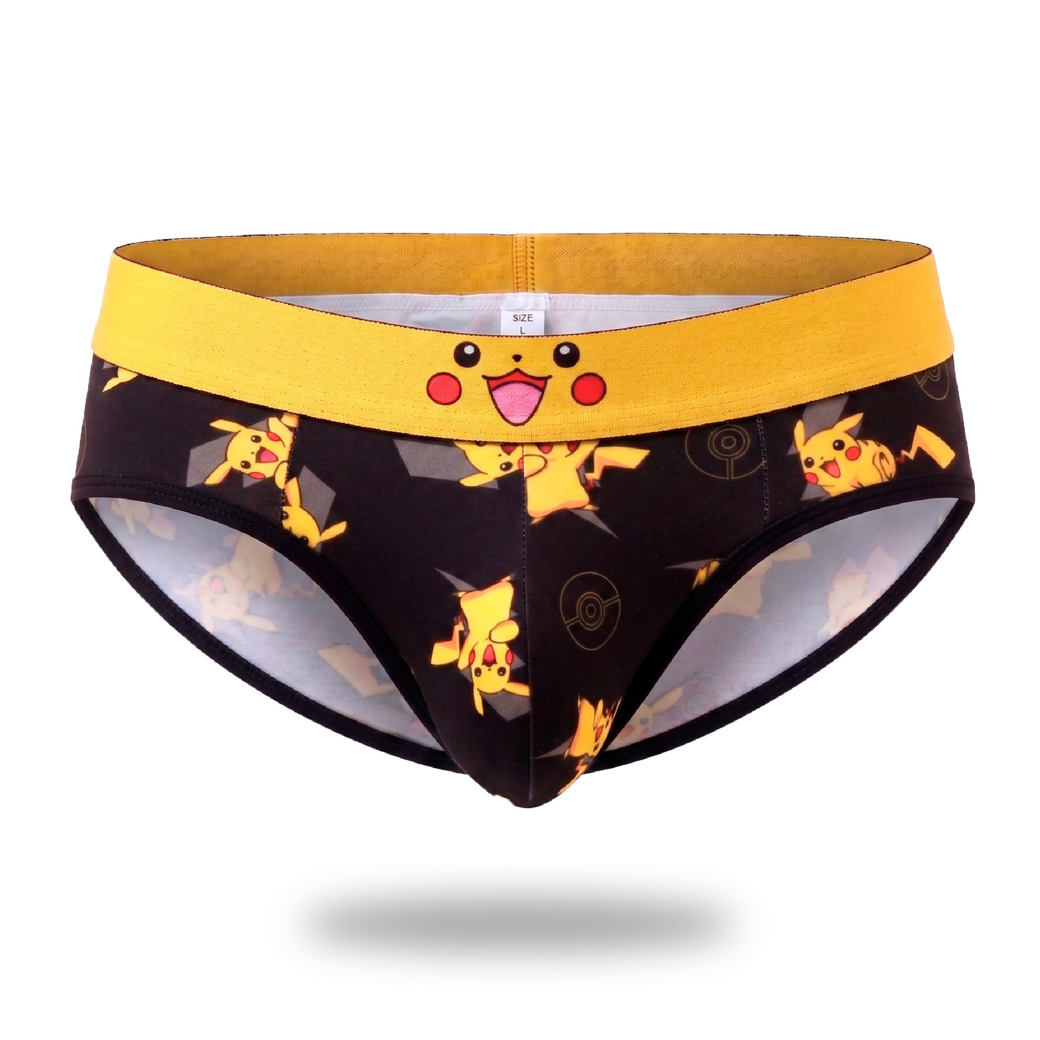 Brief BH Pokemon Pikachu Negro