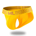 Brief Bikini Mens Look Grecas Amarillo