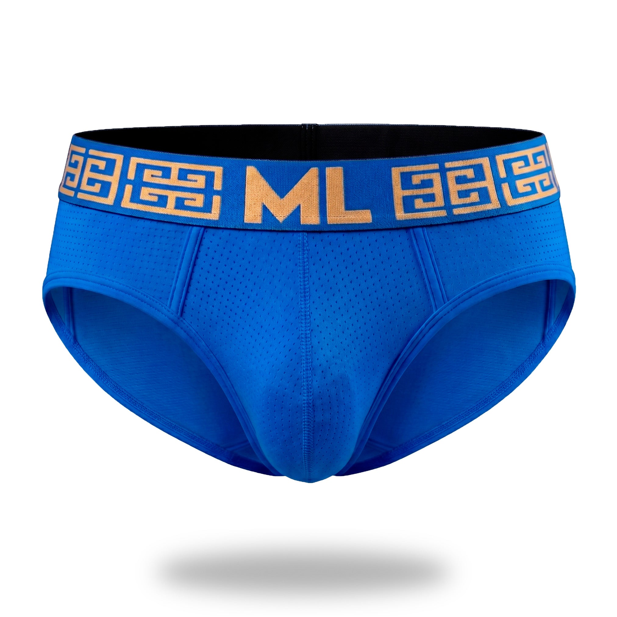 Brief Mens Look Grecas Azul Rey