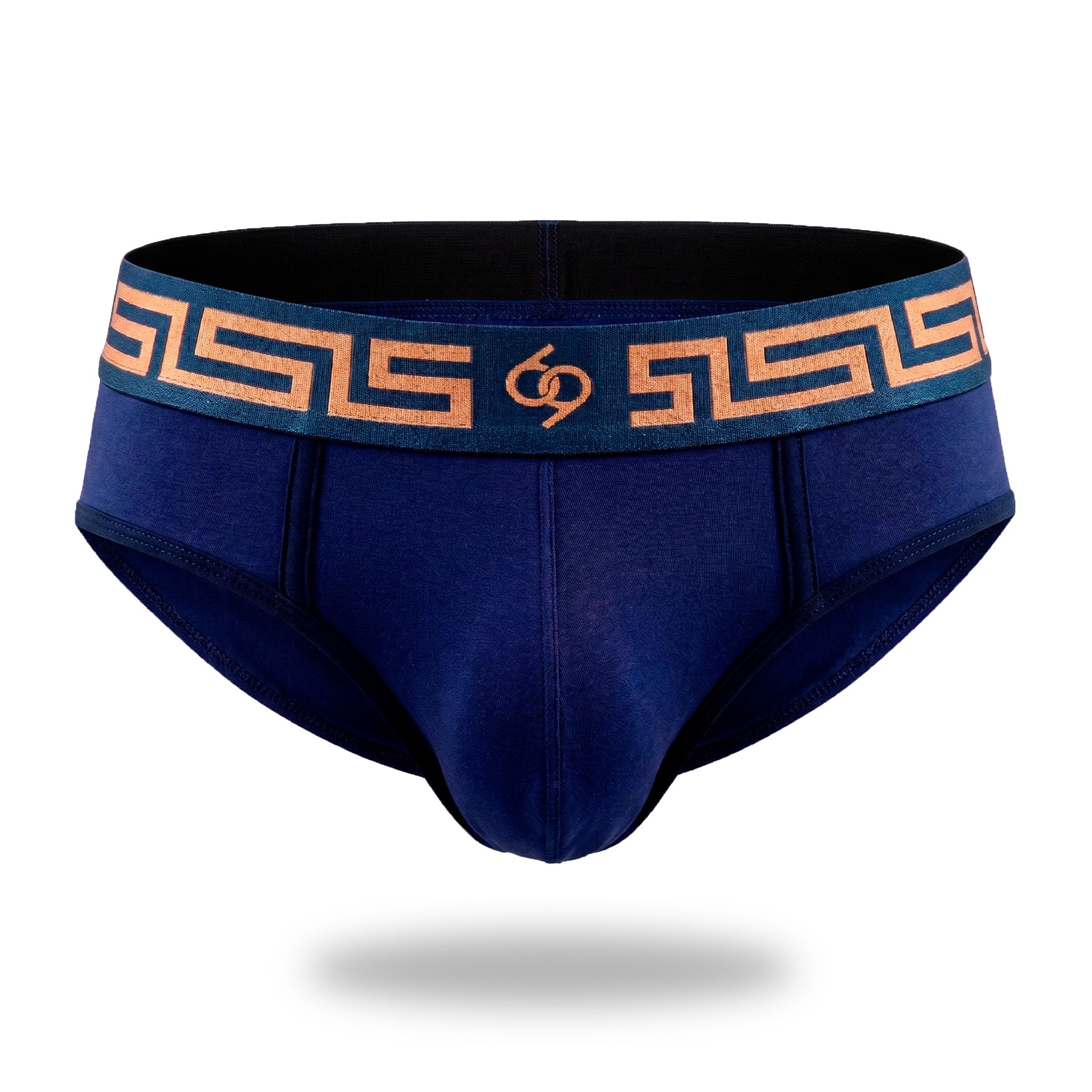 Brief Sixty Nine Greca Azul Marino