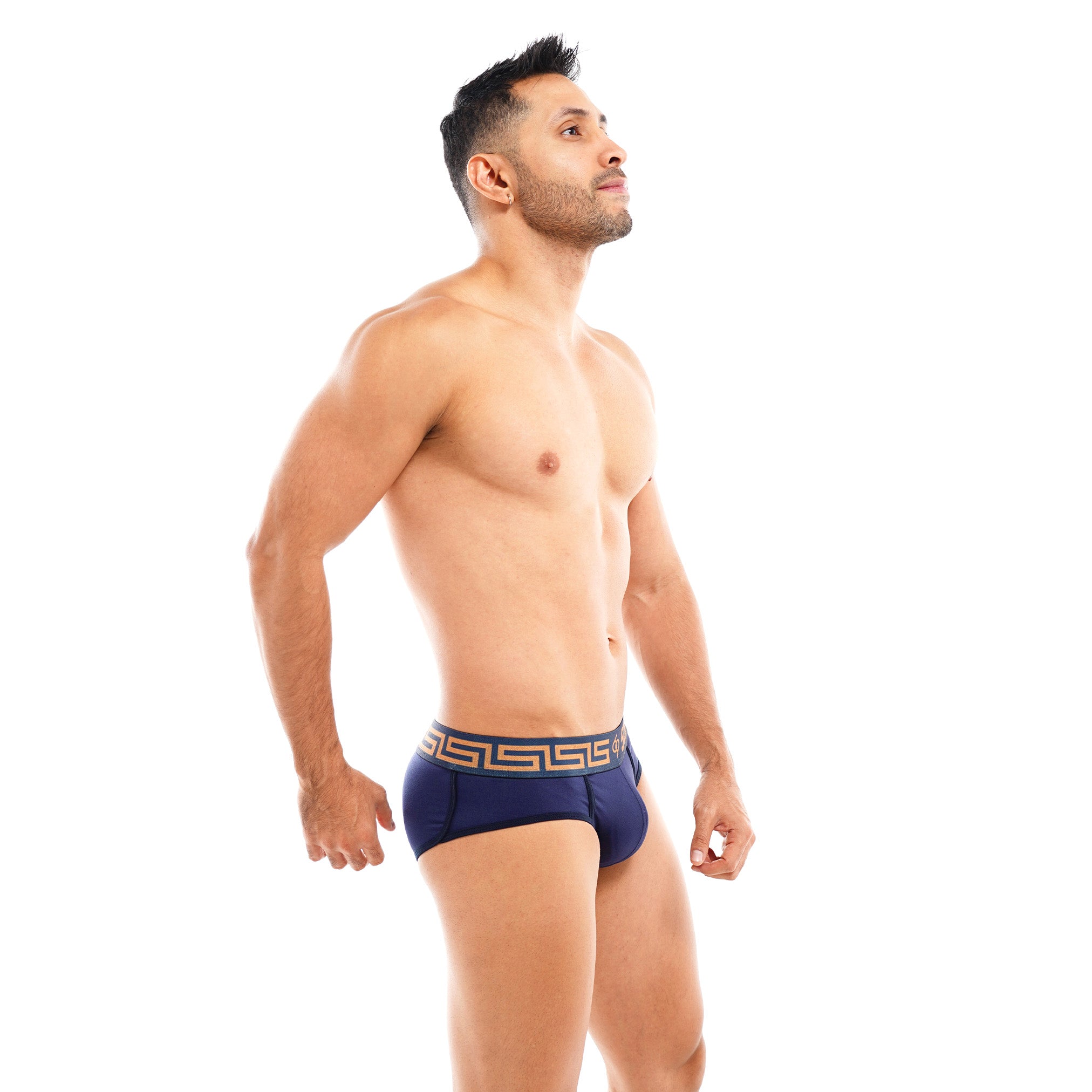 Brief Sixty Nine Greca Azul Marino