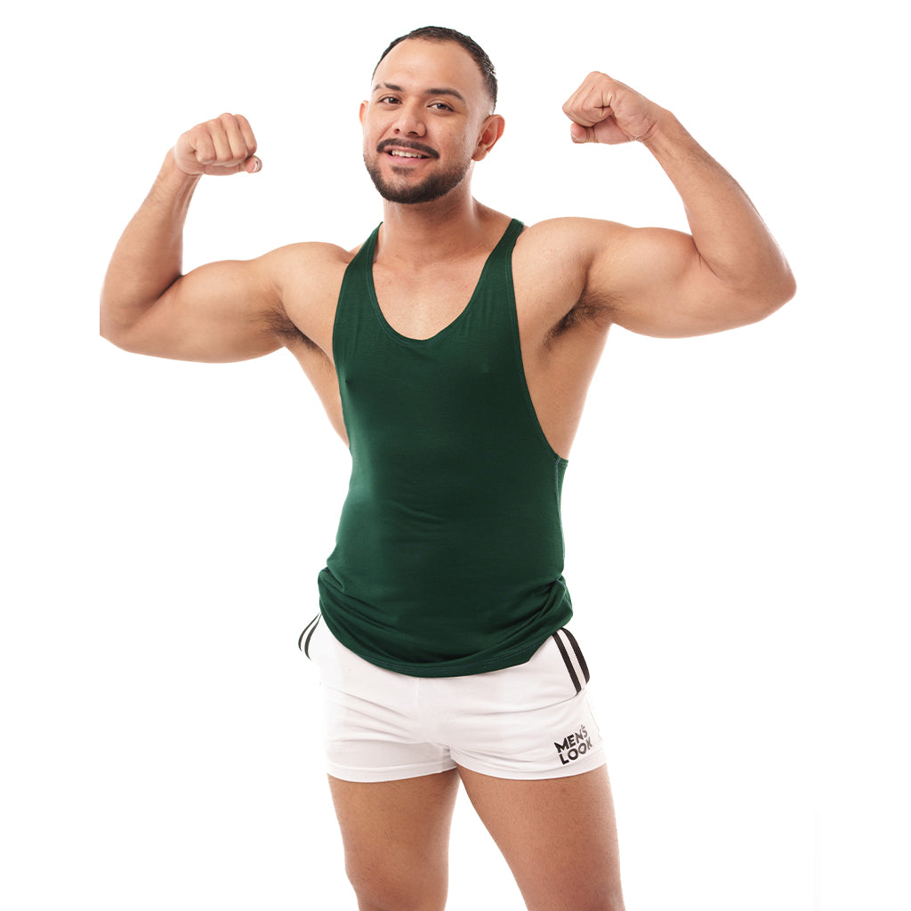 Camisa Mens Look Olimpica Verde Botella
