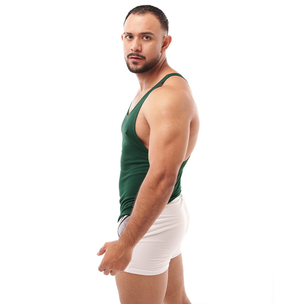 Camisa Mens Look Olimpica Verde Botella
