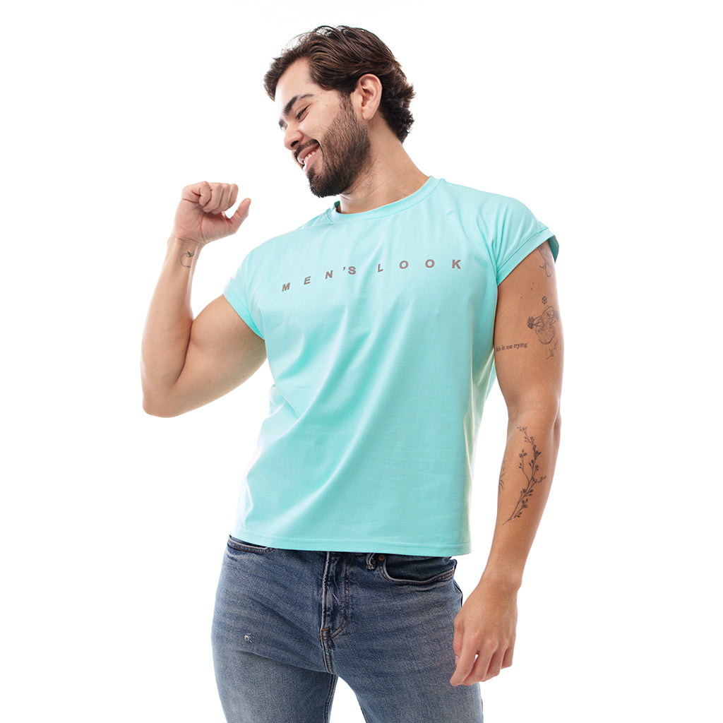 Casaca Crop Mens Look Aqua