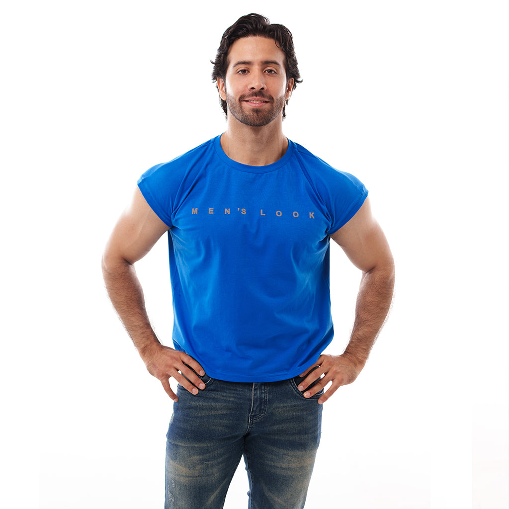 Casaca Crop Mens Look Azul Rey