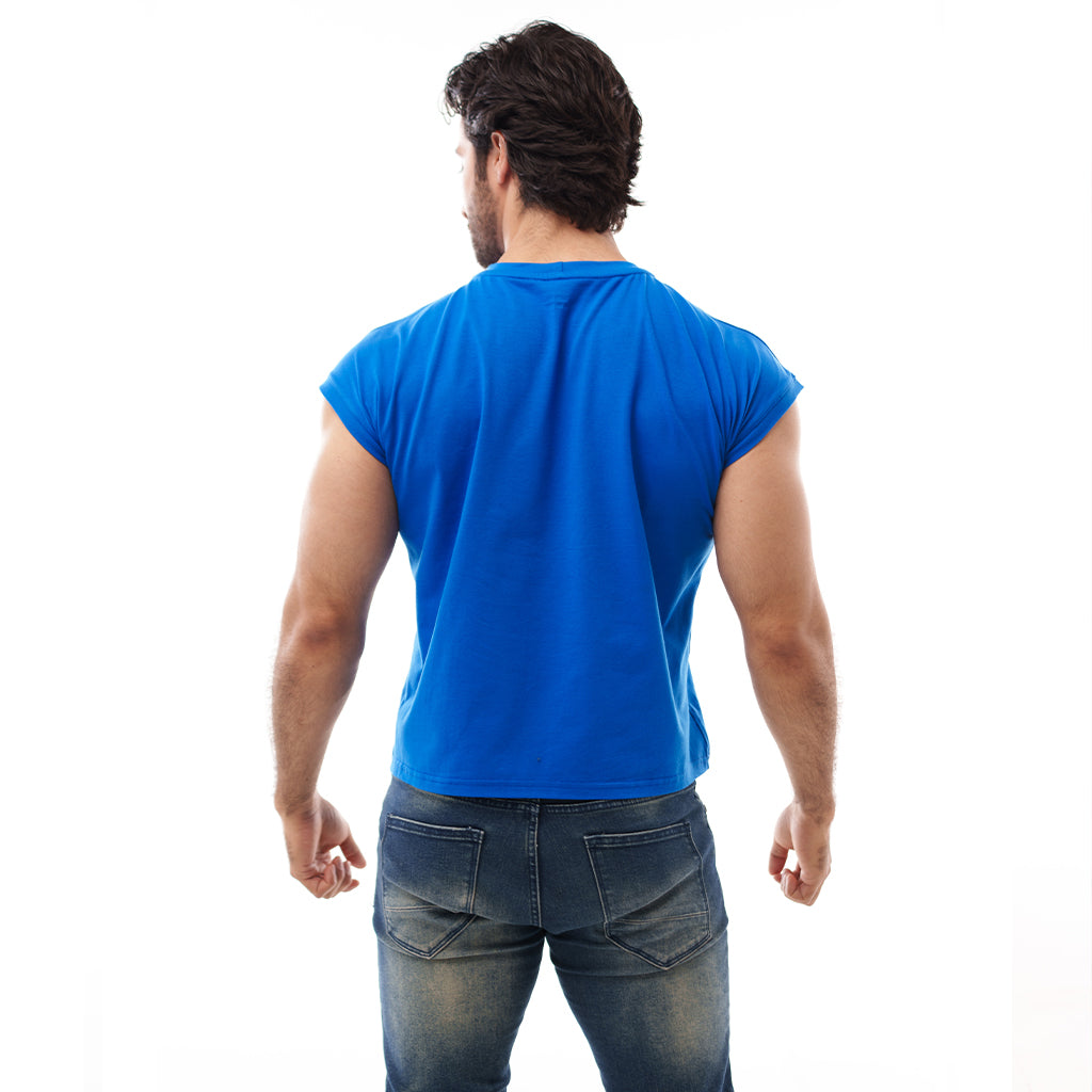 Casaca Crop Mens Look Azul Rey
