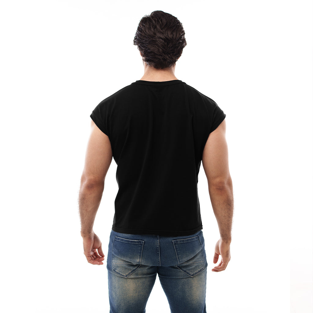 Casaca Crop Mens Look Negra