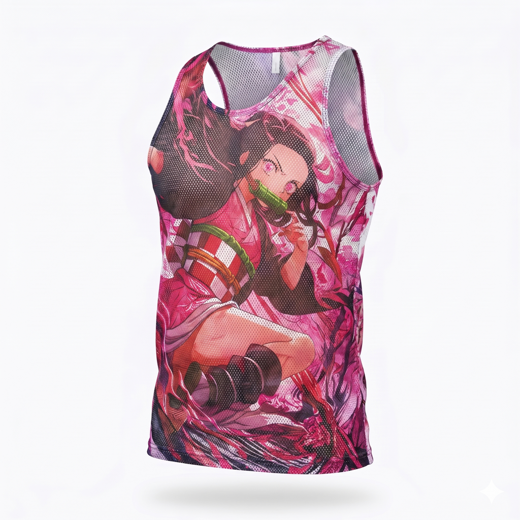 Playera Tela Red DS Nezuko