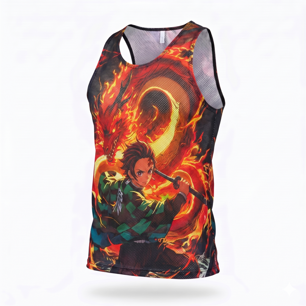 Playera Tela Red DS Tanjiro