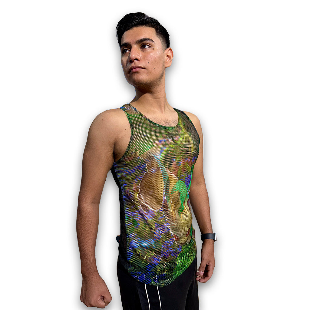 Playera Tela Red Pokemon Leafeon