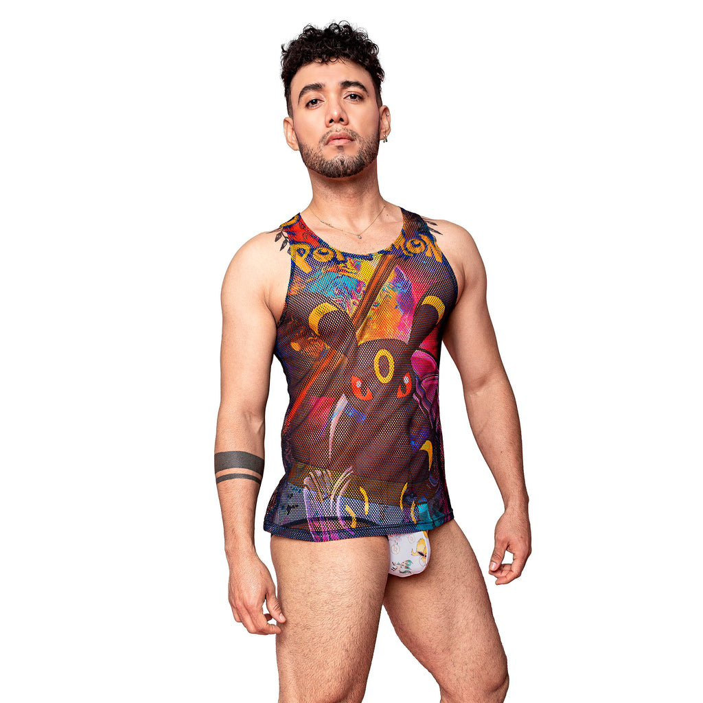 Playera Tela Red Pokemon Umbreon Frente