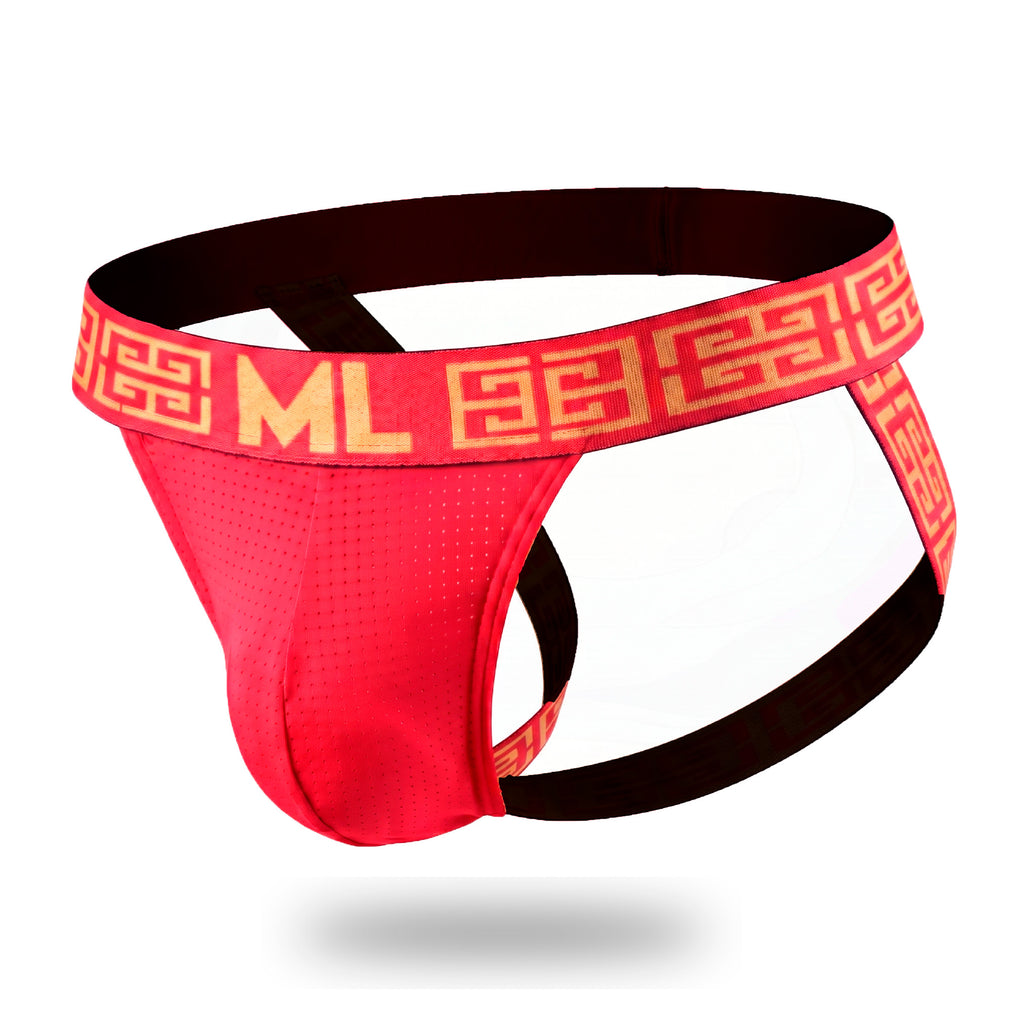 Suspensorio ML Grecas Rojo