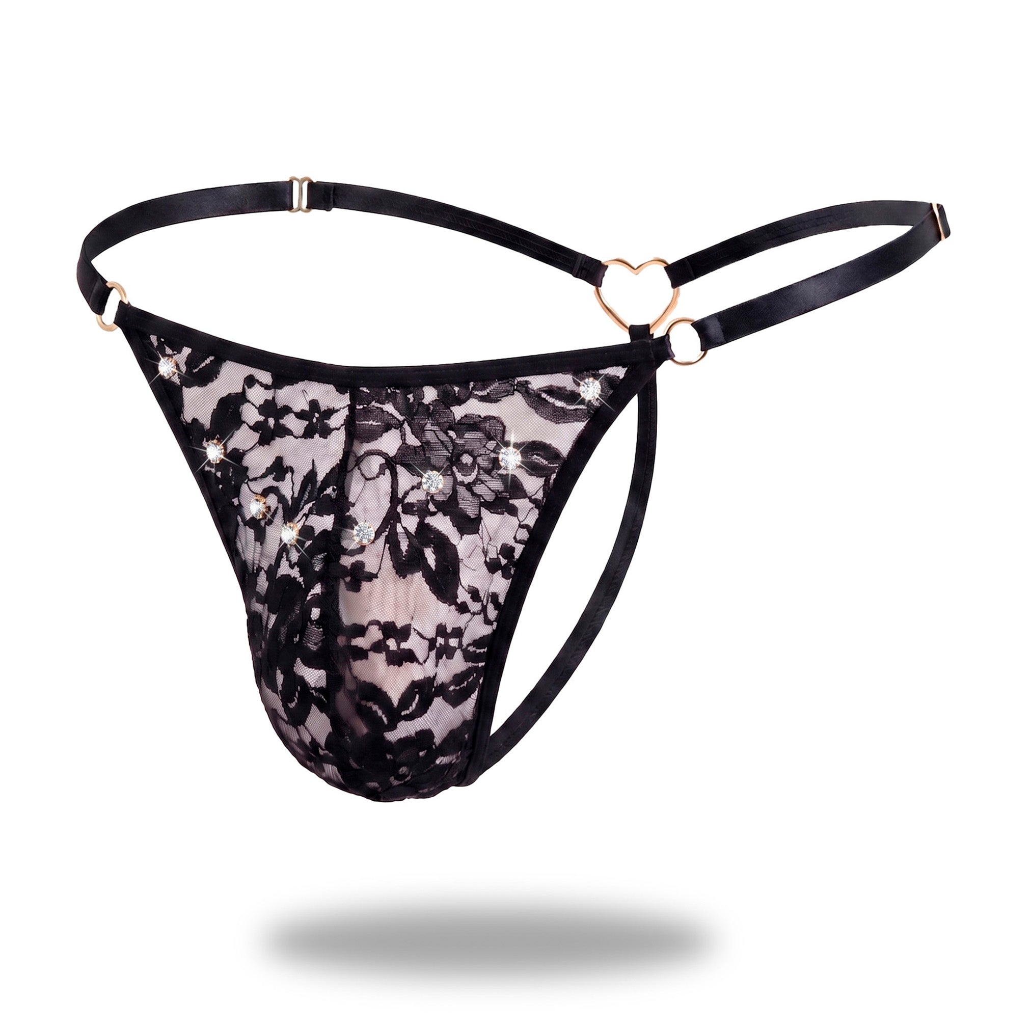 Tanga Encaje Negro Diamond