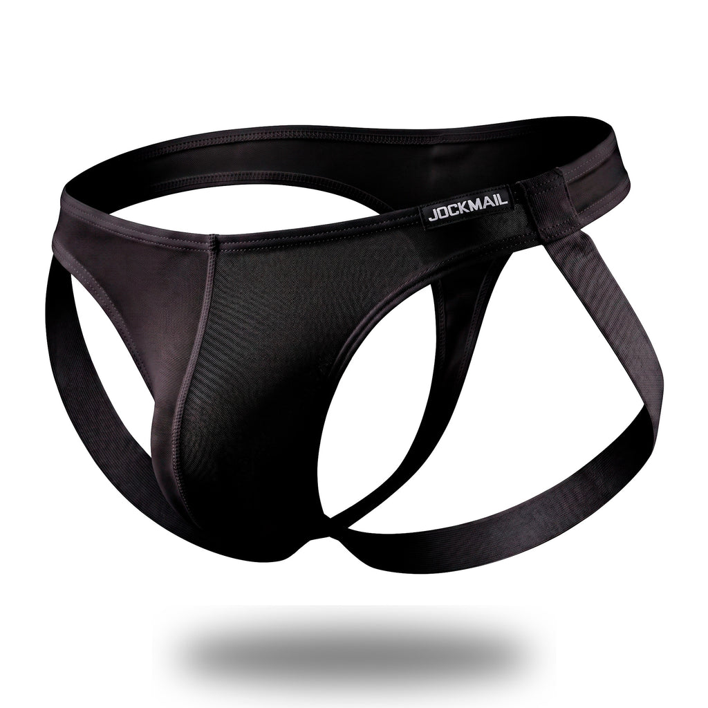 Tanga Suspensorio Jockmail Negra