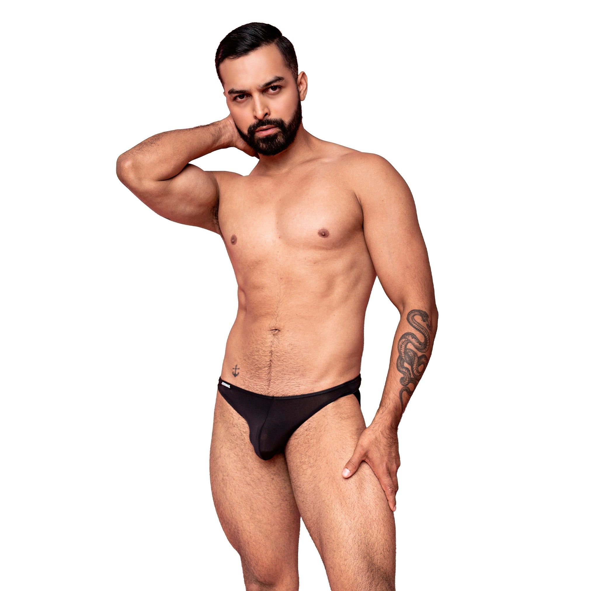 Tanga Suspensorio Jockmail Negra