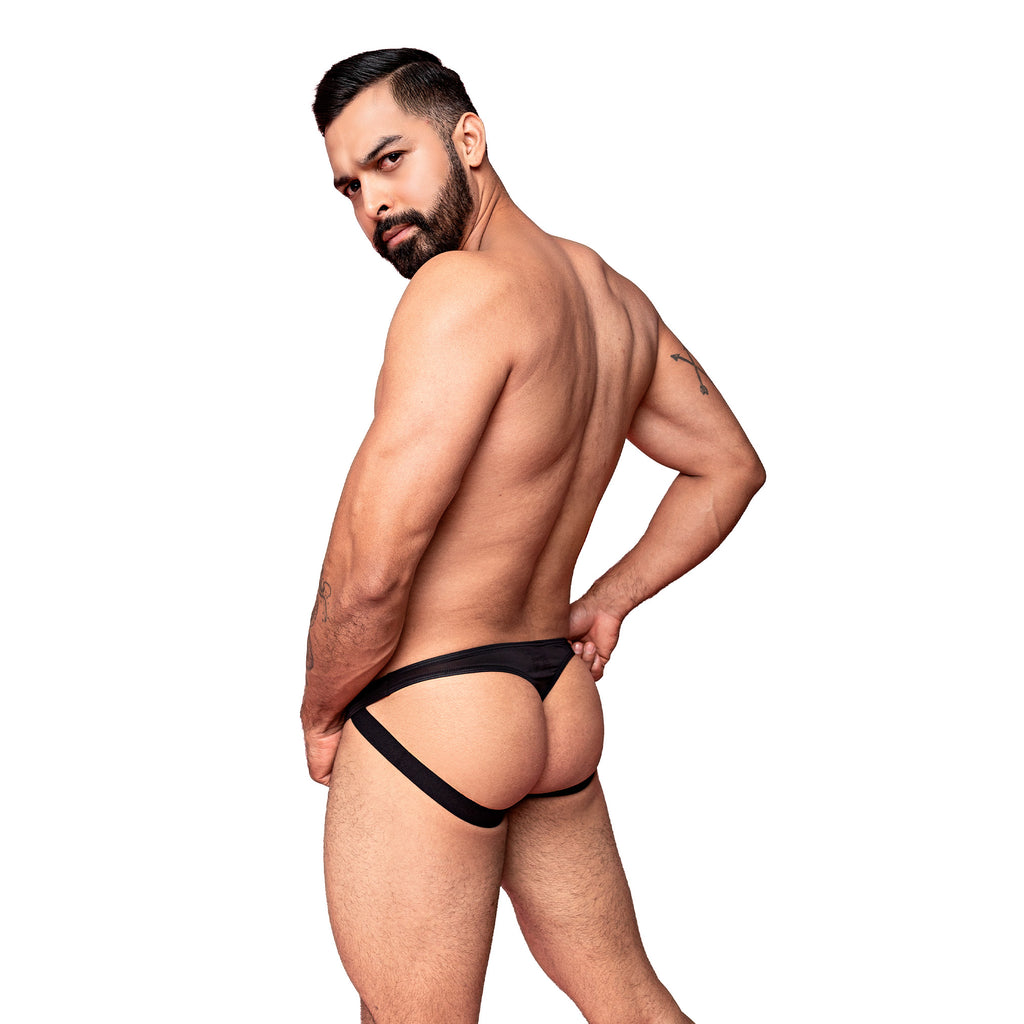 Tanga Suspensorio Jockmail Negra