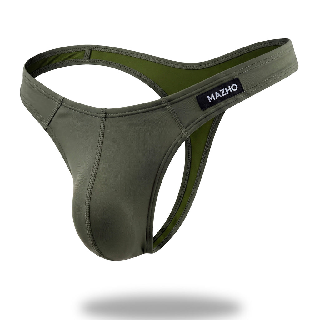 Tanga Torzo Licra Verde Militar